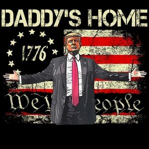 Gildan Graphic Tee with Red and White Accents